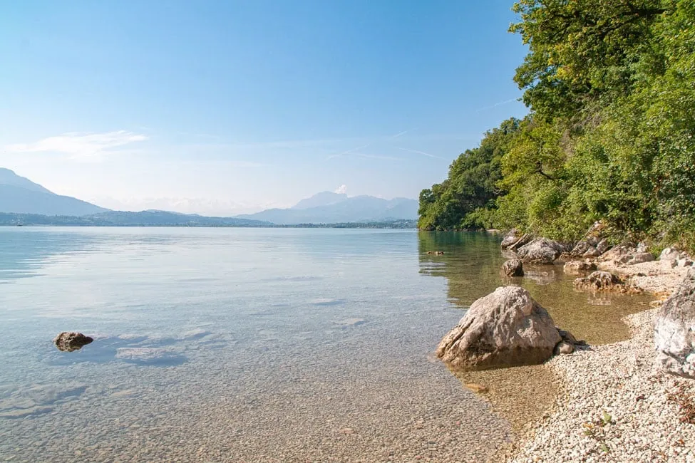 Plage sur le lac du Bourget